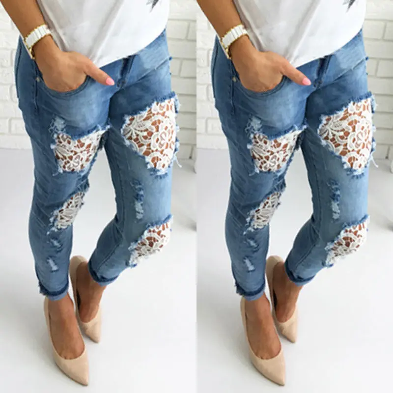 

Early Spring 2020 Perforated Embroidered Pants