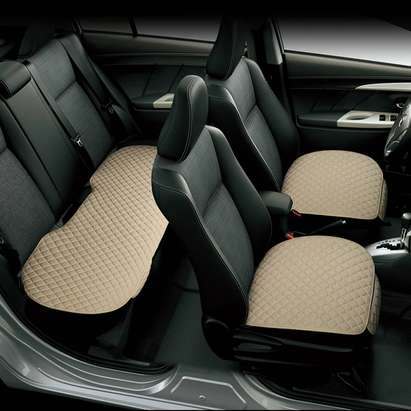 Чехлы для автомобильных сидений льняная ткань передняя Подушка дышащий защитный