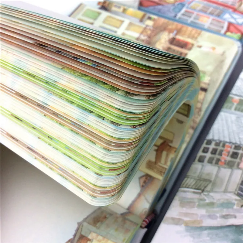 Маленький новый ручной счет 32K цветная страница магнитная пряжка чистый блокнот