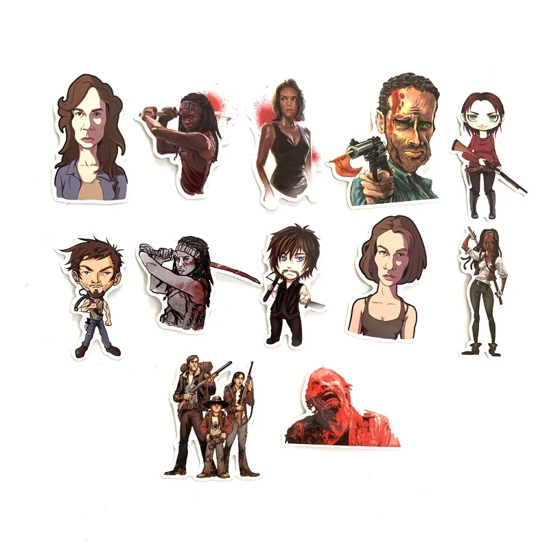 50 шт. Ходячие мертвецы персонажи фильма косплей наклейки из аниме Скрапбукинг diy