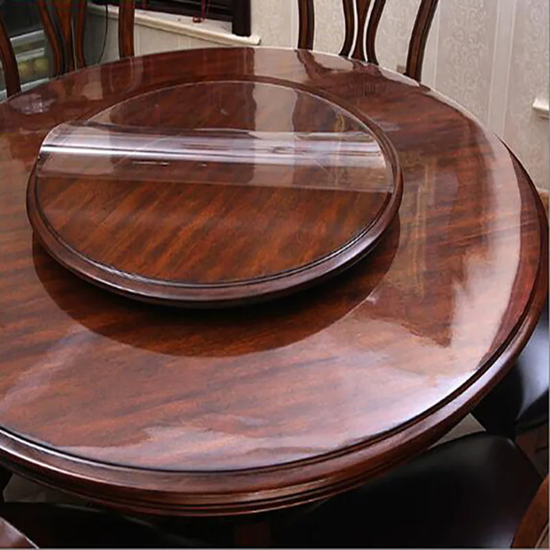 QQPQGG прозрачный мягкий стеклянный круглый стол скатерть водонепроницаемый ПВХ