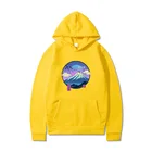 Рисунок гор Толстовка японский пейзаж Мужской пуловер теплый Harajuku толстовка унисекс уличная мода панк Толстовка с капюшоном спортивная одежда