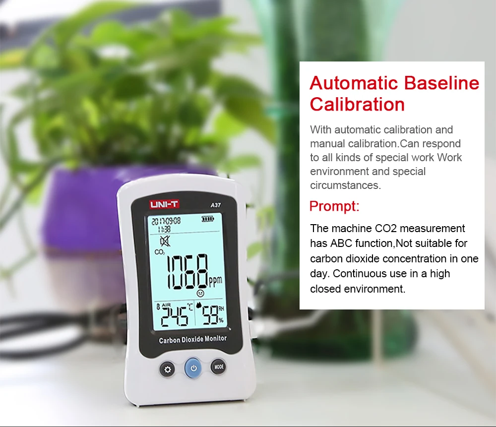A37 цифровой детектор качества воздуха внутренний/открытый HCHO& TVOC тестер CO2 метр монитор тестер с перезаряжаемой батареей