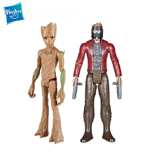 STARLORD GROOT Hasbro Marvel Мстители Бесконечность войны Starforce супер герой 1" эндшпиль Титан герой серии человек паук Железный человек енот Доктор Стрэндж - Цвет: STARLORD GROOT