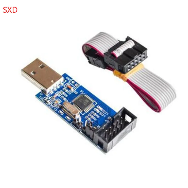 LC 01 2 комплекта 10Pin до 6 Pin плата адаптера + USBASP USBISP AVR программатор USB ATMEGA8 ATMEGA128 ATtiny/PWM