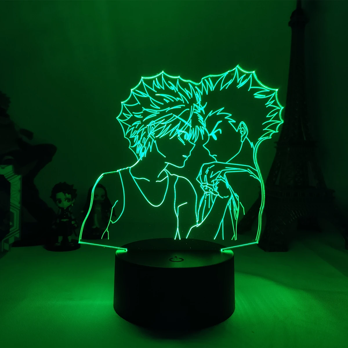 Hunter X 3D светодиодный ночной Светильник аниме Ночной светильник лампа Гон Фрикс