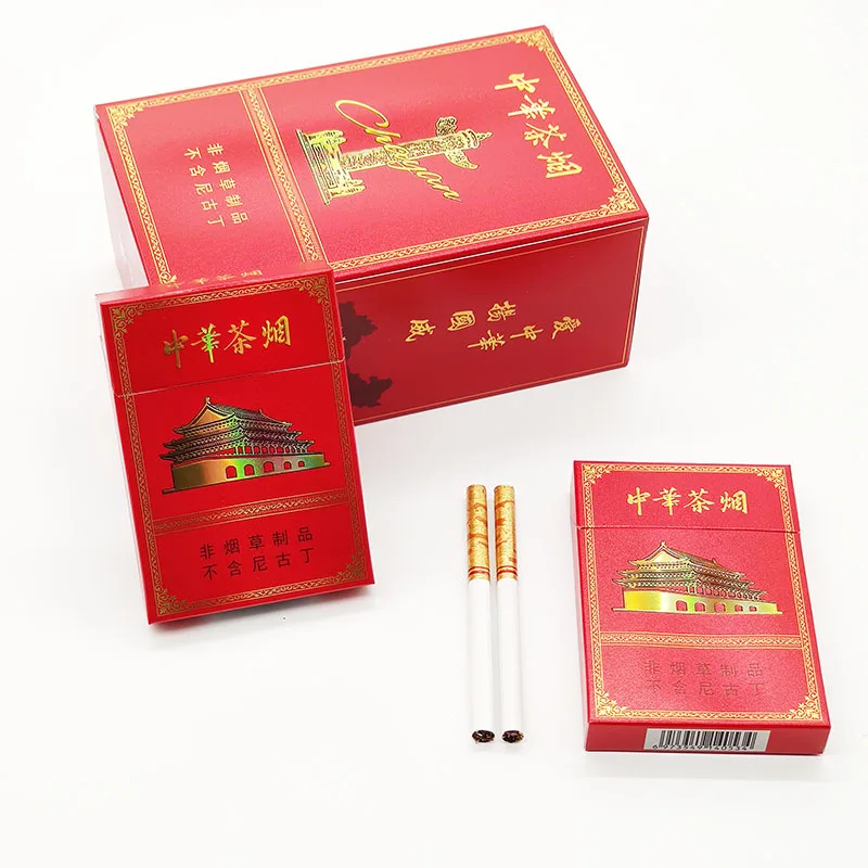 

Tea Smoking Cigarette 100% Healthy Abandon Smoking Mint Mixed Flavor Smoking Accessories Man Women No Nicotine Smoking Tabocco