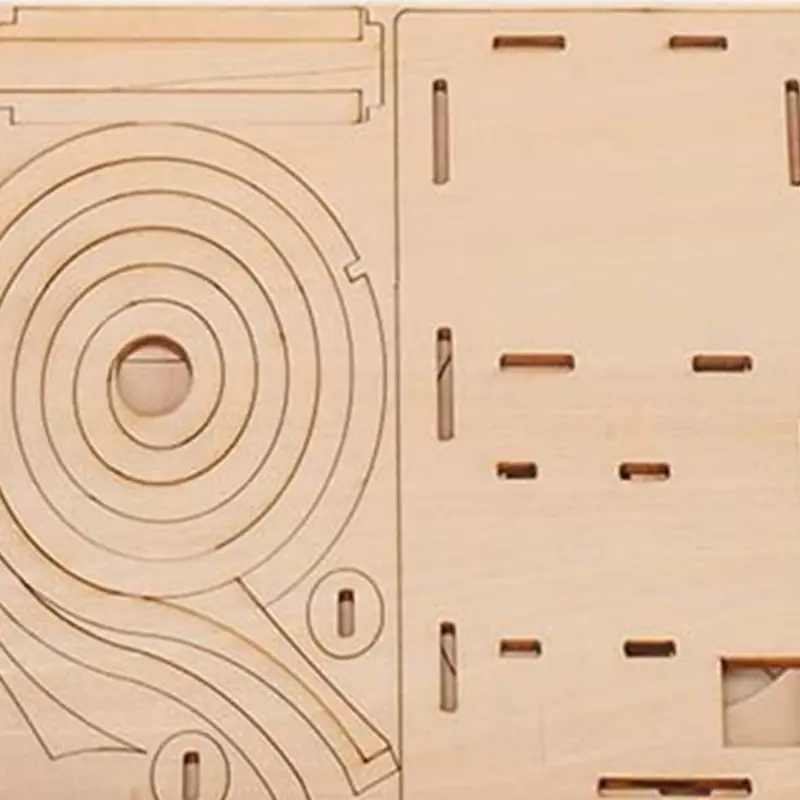 

Wooden Solar Track Ball DIY 3D Wooden Race Run Maze Puzzle Building Kits Toys