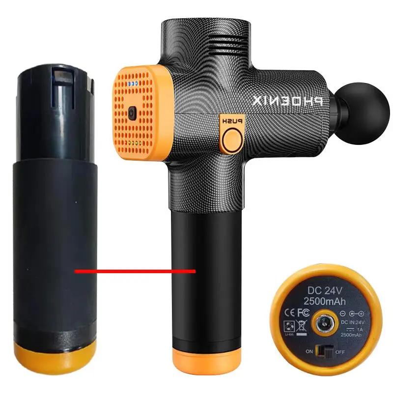 

Phoenix a2 Massage Gun battery Black Body Massager Battery Phoenix Deep Muscle Fascia Gun Relax MG45