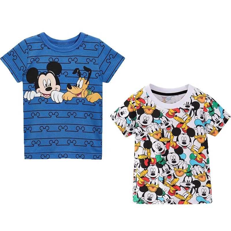 Новая модная детская футболка с рисунком для мальчиков и девочек хлопковая