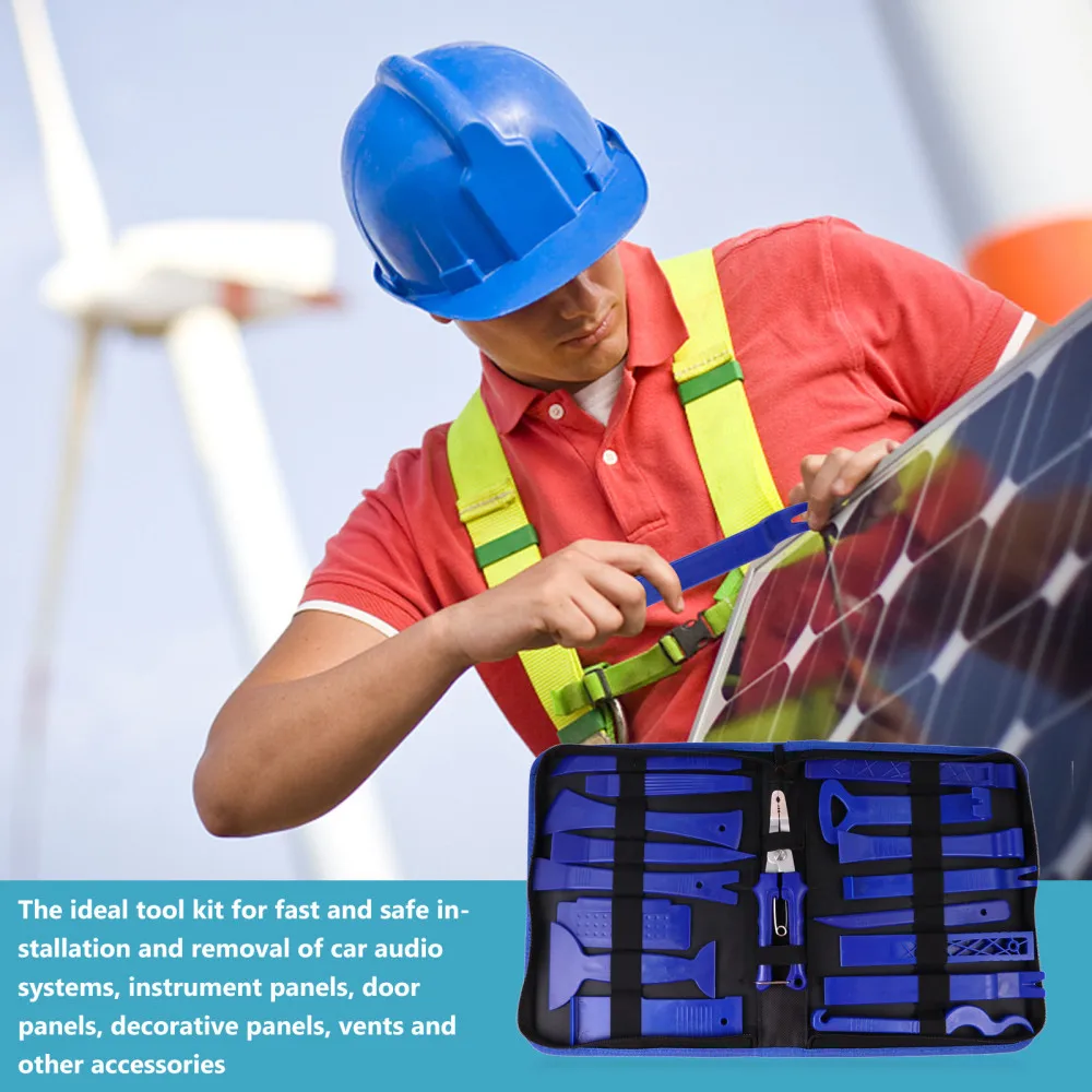 

17 Pcs Auto Trim Removal Tool Kit Radio Removal Installer Pry Tool Kit Accessory