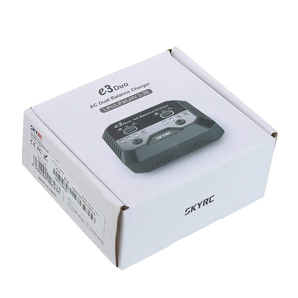

SKYRC E3 Duo AC 2.2A 2X20W Balance Charger for 2-3S Battery