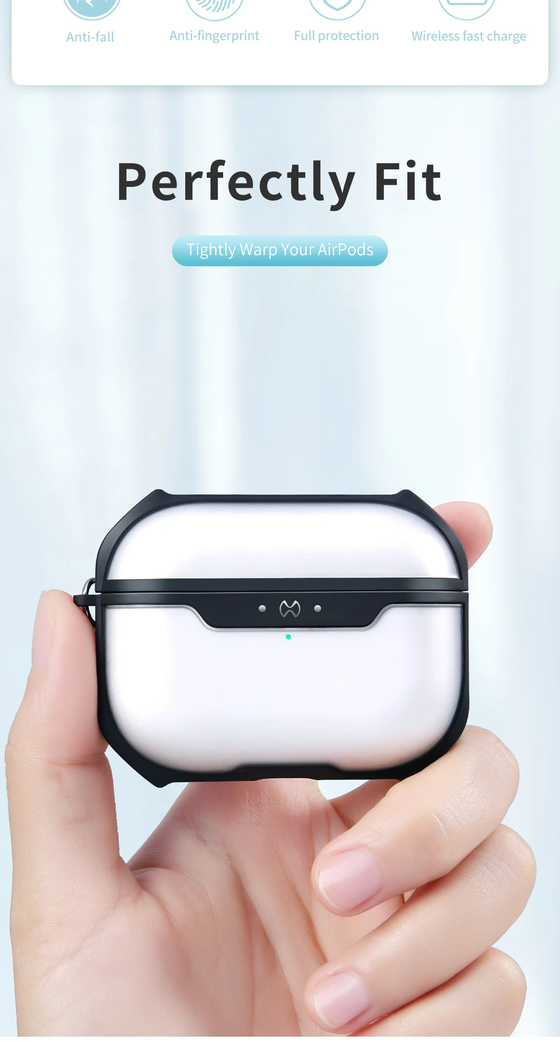 Xundd чехол для наушников для Apple AirPods Pro Чехол беспроводной Bluetooth прозрачный AirPod 3 чехол для Airpod 1/2 Пылезащитная крышка