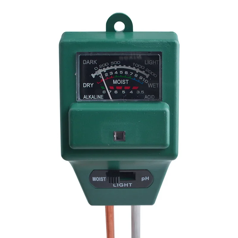 3 in 1 Plant Flowers Soil PH Tester Moisture Measuring humidity Light Meter Hydroponics Analyzer Gardening Detector Hygrometer |