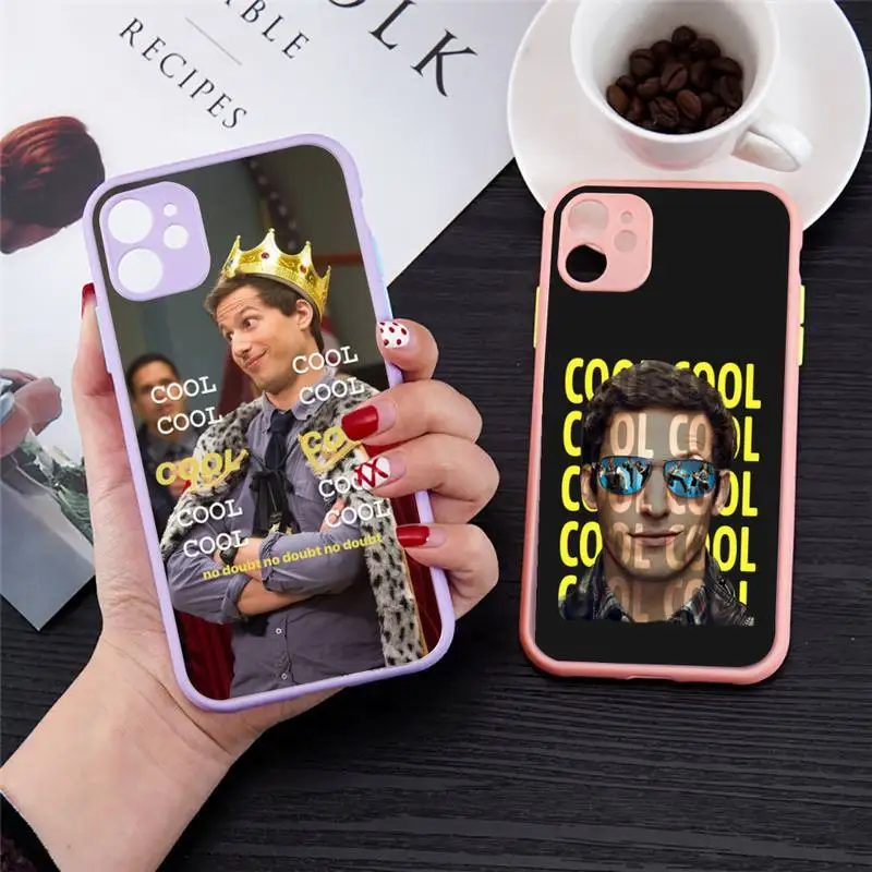

Brooklyn Nine Nine 99 Phone Case For iPhone 12 11 Mini Pro XR XS Max 7 8 Plus X Matte transparent Purple Back Cover