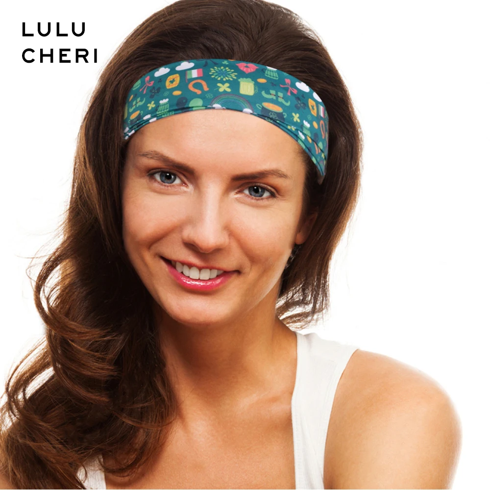 Женская эластичная повязка на голову с принтом День Св. Патрика | Спорт и