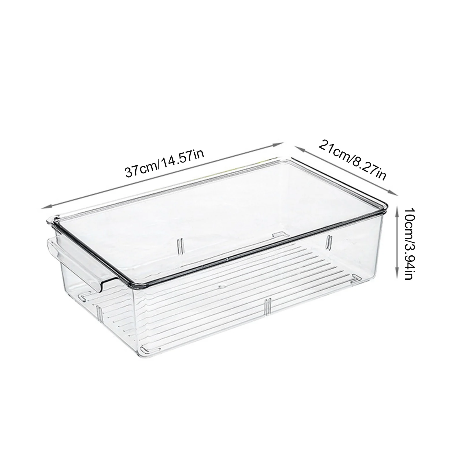 

Plastic Clear Fridge Organizer Food Storage Drawer Box Rack Holder With Lid Refrigerator Drawer Kitchen Fruit Food Storage Box