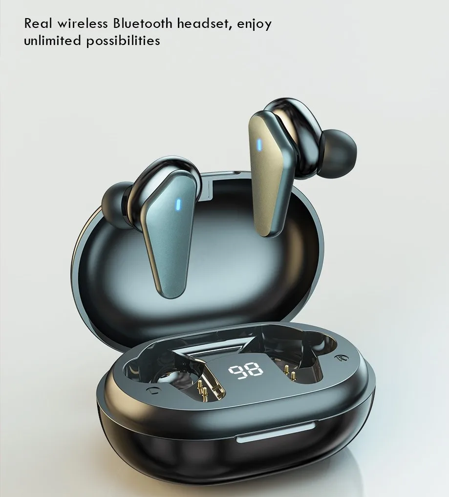 

TWS Wireless Bluetooth Earphone Waterproof Sports Headphone 9D Hifi Stereo Mini Earbuds Noise Canceling Headsets With Microphone