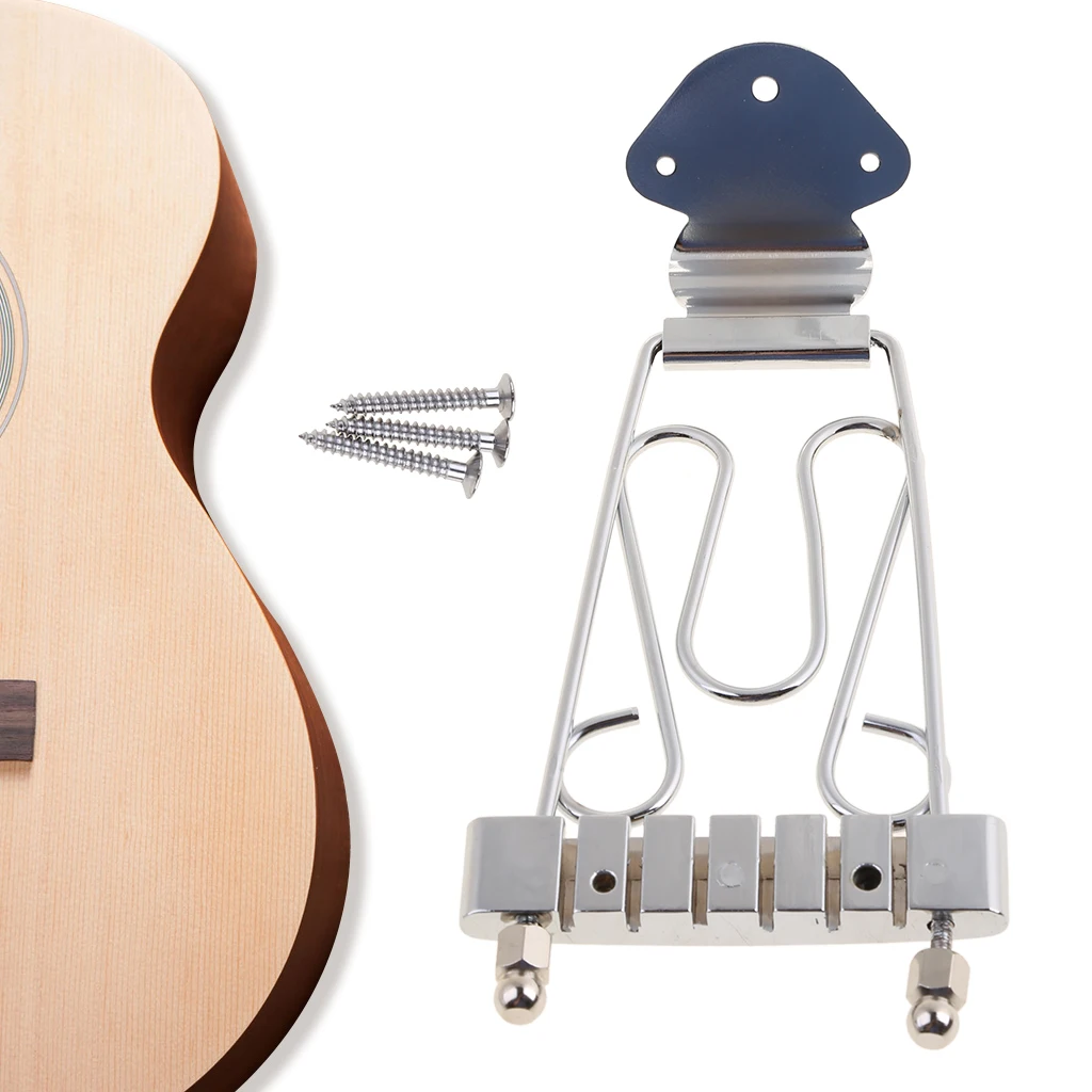 Archtop джаз танец платье трапеция с короткими 6 строка хвостовой бас гитара мост