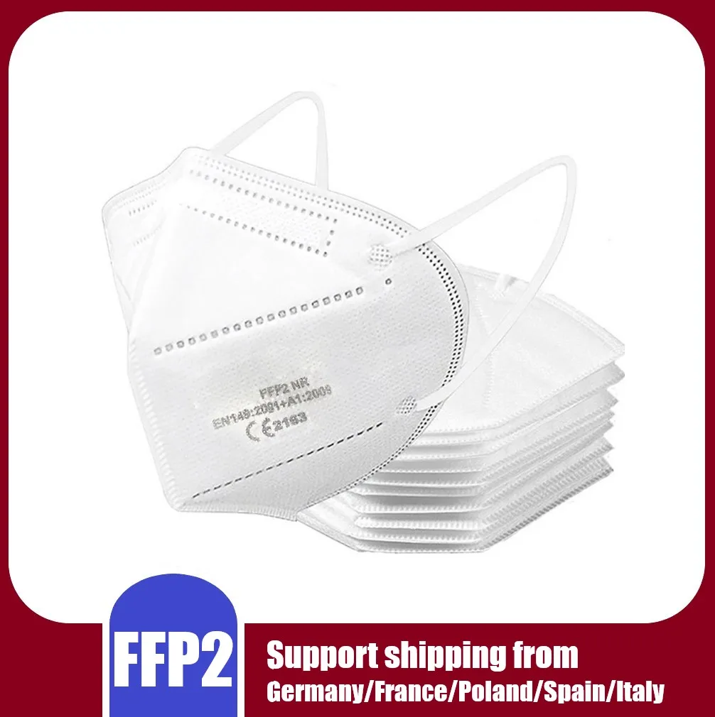 

HOT!10-200PCS CE Certification Protective FFP2 Mask 5-Layer Filter Anti Haze Anti-Dust Disposable Mask Adult Child Mascarillas