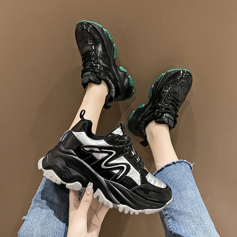 

Thick Sole Women Chunky Sneakers Fashion Ladies Shoes Woman Casual Flat Luxury Platform Sneakers Women Trainers Zapatillas Mujer