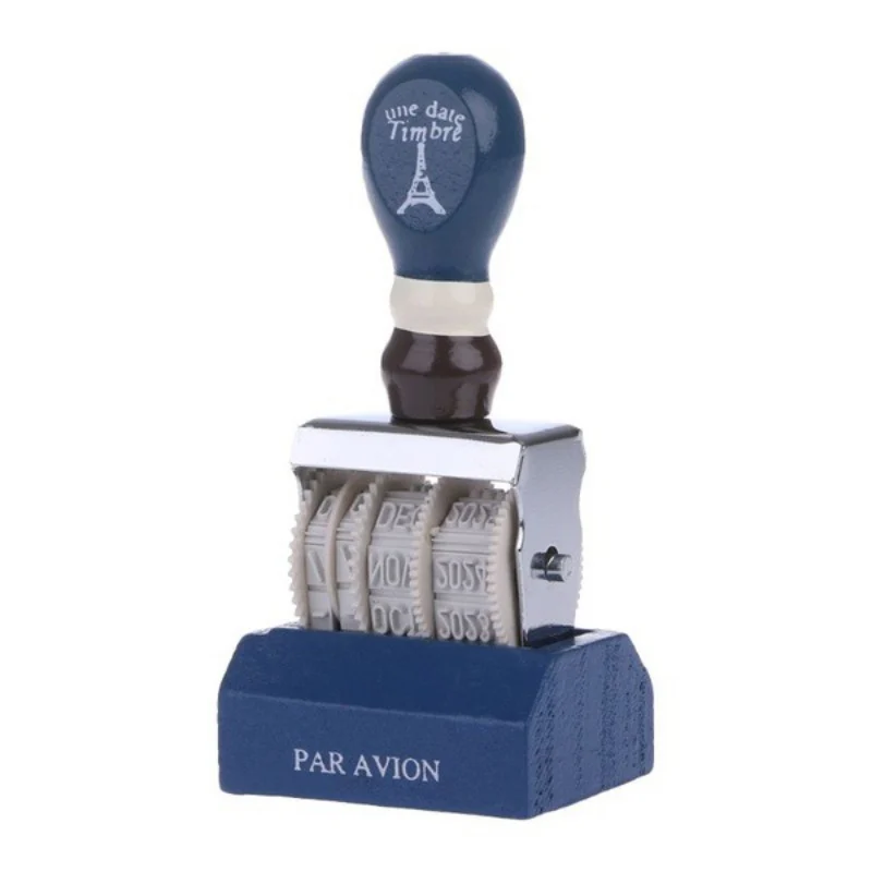 Деревянный штамп с датой для сделай сам скрапбукинг крафтовый декор колесо на