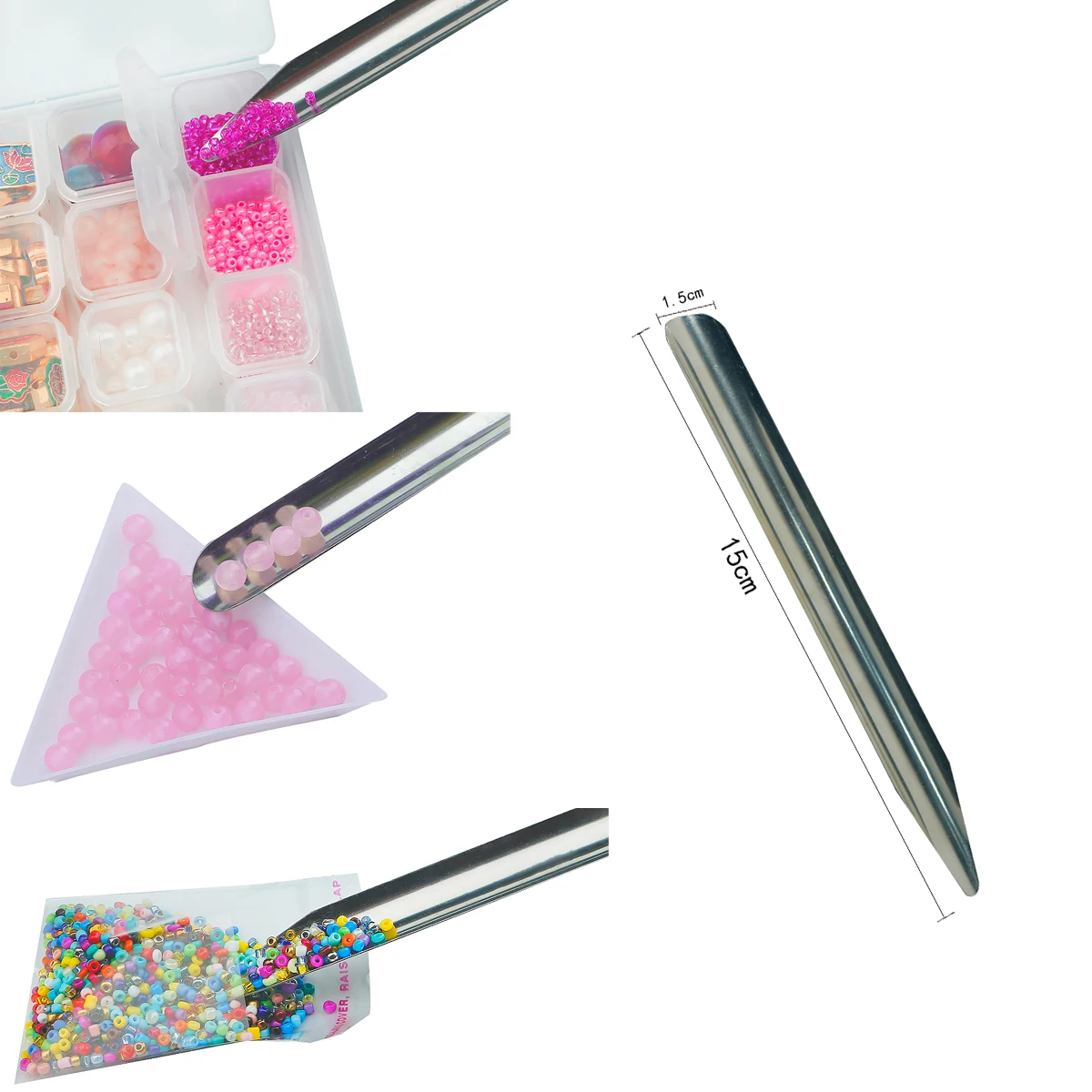 Профессиональные лопатка для драгоценностей жемчуга алмазные бусины стальные