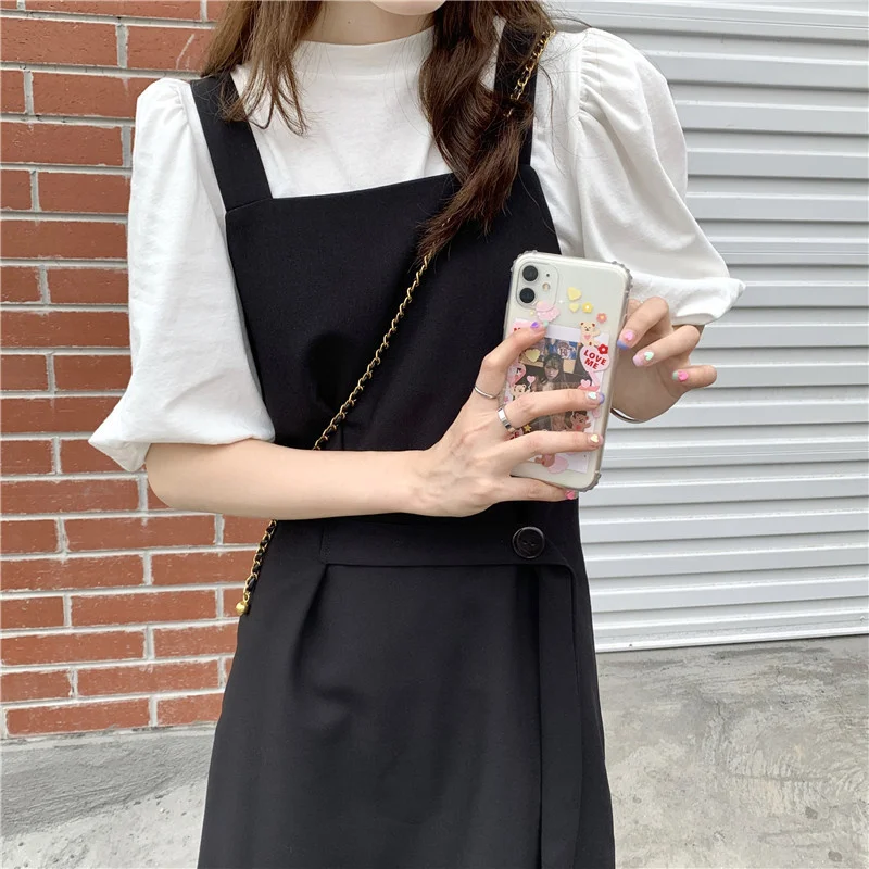 

Real-Price Real-Shot New Bubble Top women Waist Slimming tops harajuku streetwear Special counter Direct Selling Low price