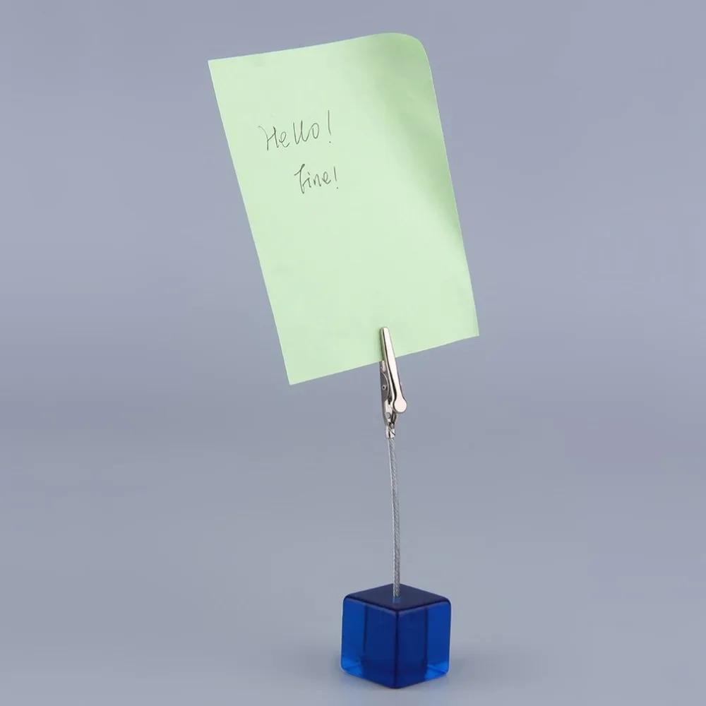 Нержавеющая сталь романтичное кольцо для карт Свадебный держатель с зажимом