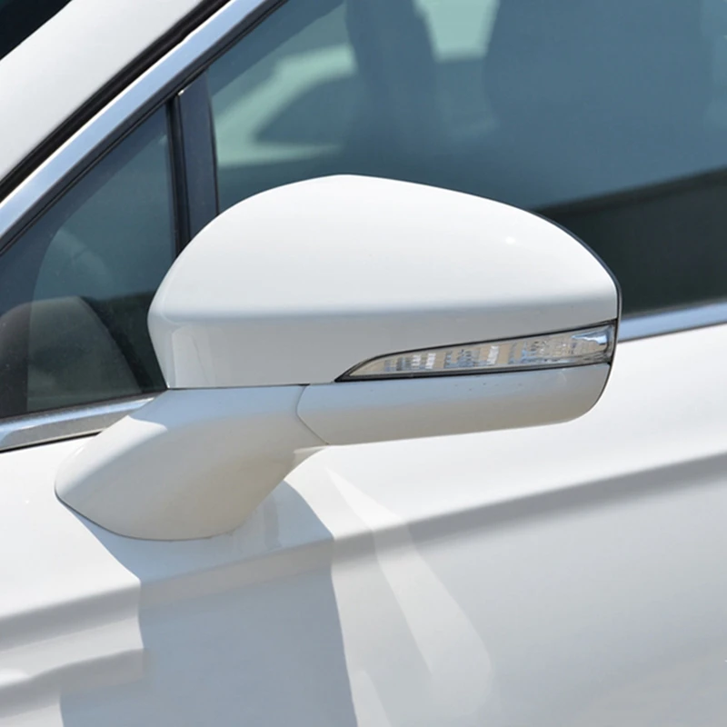 

Pair Driver & Passenger Side Side Rearview Mirror Cover Cap for Ford Mondeo 2013-2020 Car Styling White