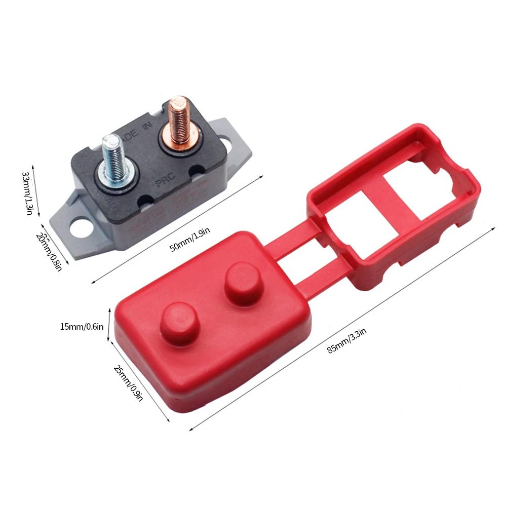 

12V/24V 40A Automatic Reset Circuit Breaker Auto Reset Fuse Holder Waterptoof for System Protection