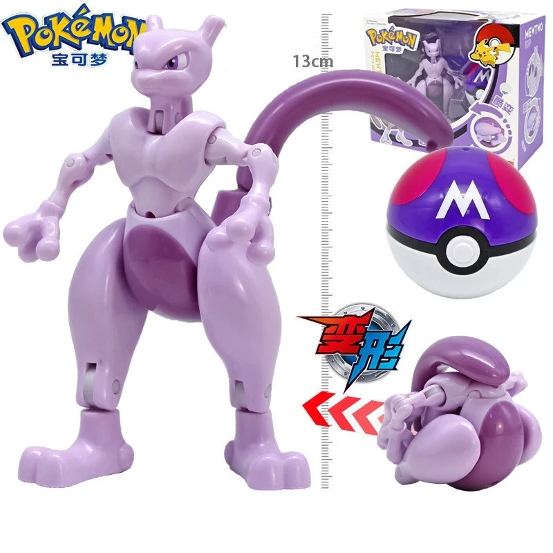 

8 styles Pokeball toys Elf Pet Deformation Set Golfer Do Pikachu Toys Spitfire Dragon Little Super Dream Pokemon Toy Gift