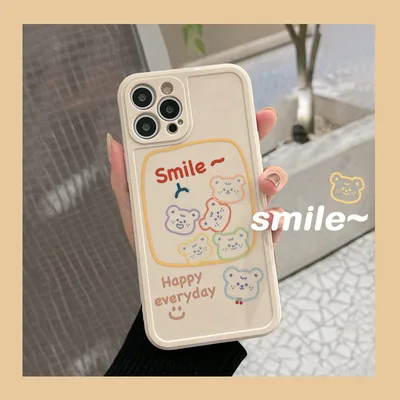 

Cute Cartoon Photo Frame Bear Silicone Shell Camera All-inclusive Protection 2021 Fashion Style Suitable For Apple Series