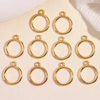 10pcs classic ot clasp circle charms for diy necklace bracelet making connector toggle clasp alloy jewelry finding accessories