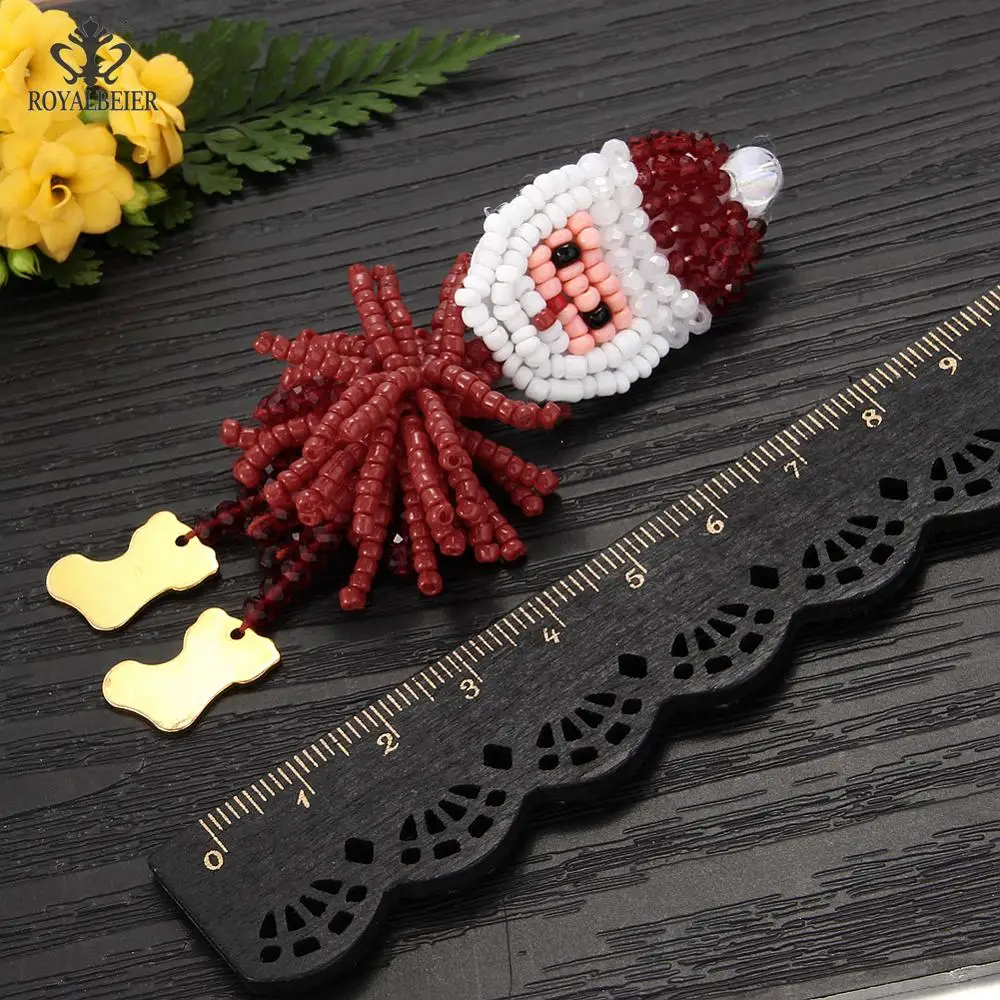 

Christmas Drop Earrings Handmade Beads Santa Claus Snowman Soldier Statement Dangle Earrings Wedding Party Ear Jewelry Wholesale