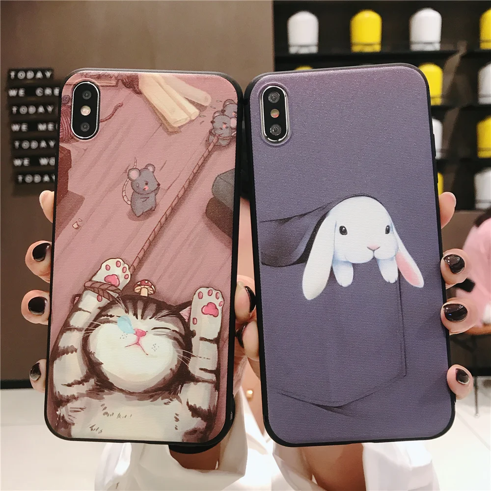 Ремешок на запястье для IPhone X XR XS MAX чехол телефона милый силиконовый Iphone 11pro 7 8 6S 5S