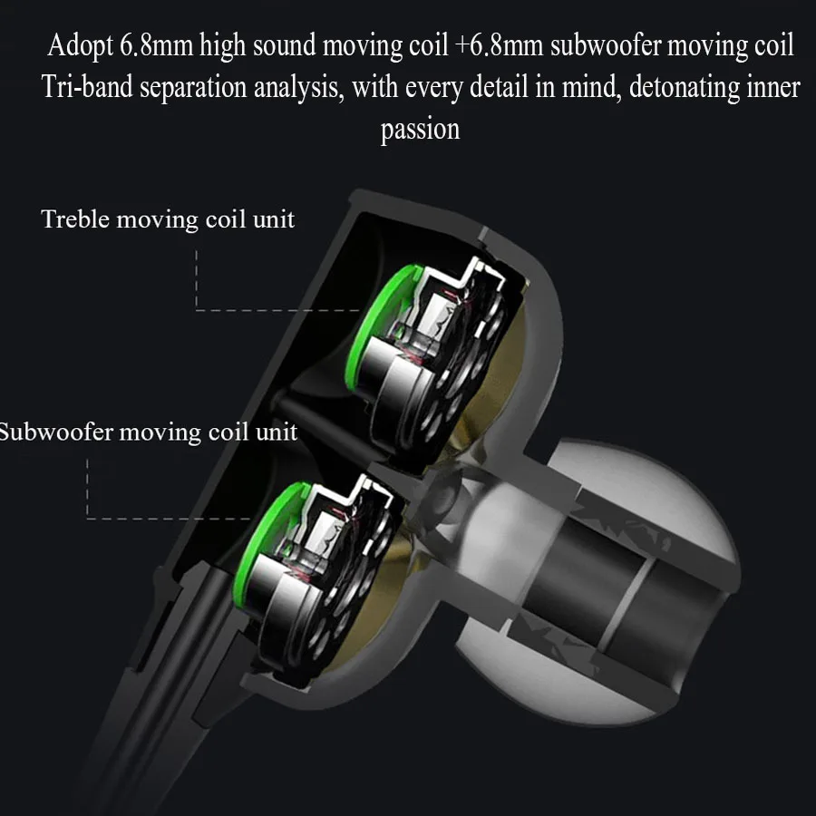 Профессиональная студия динамические стерео наушники спортивные музыка игровые