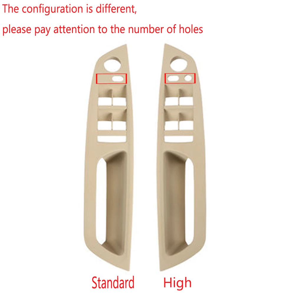 

Armrest Car left Right Interior Door Handle Inner Panel Pull Trim Cover For BMW E70 E71 X5 X6 Beige Black