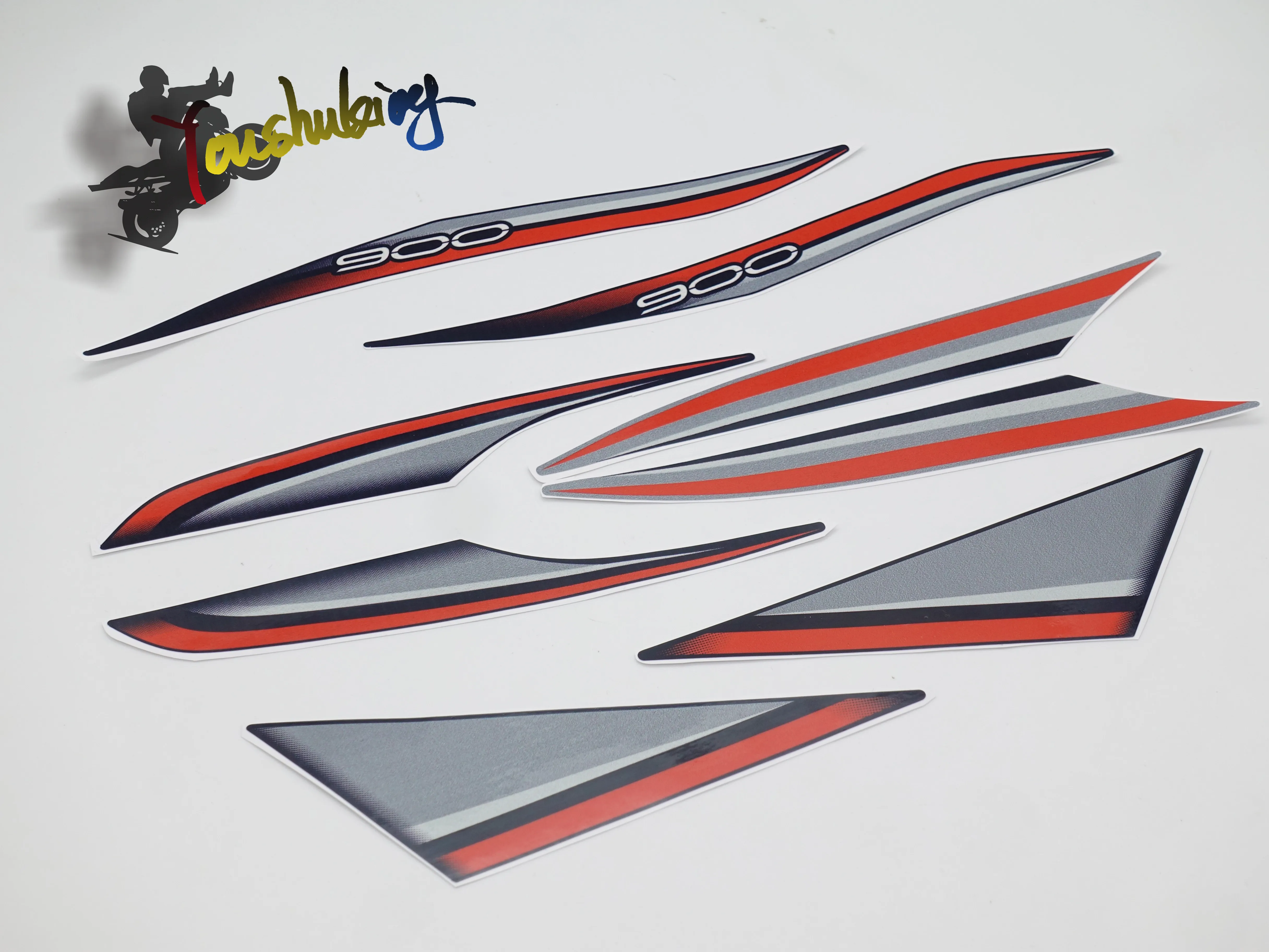 Горячая продажа Красные отражательные переводные наклейки мотоцикл подходит