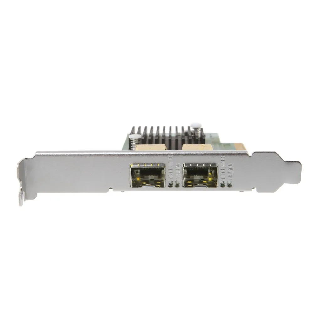 DIEWU Pci Express FCoE Intel 82599 PCIe x8 10-гигабитная Ethernet-сеть оптическая Lan-карта двойной SFP-порт