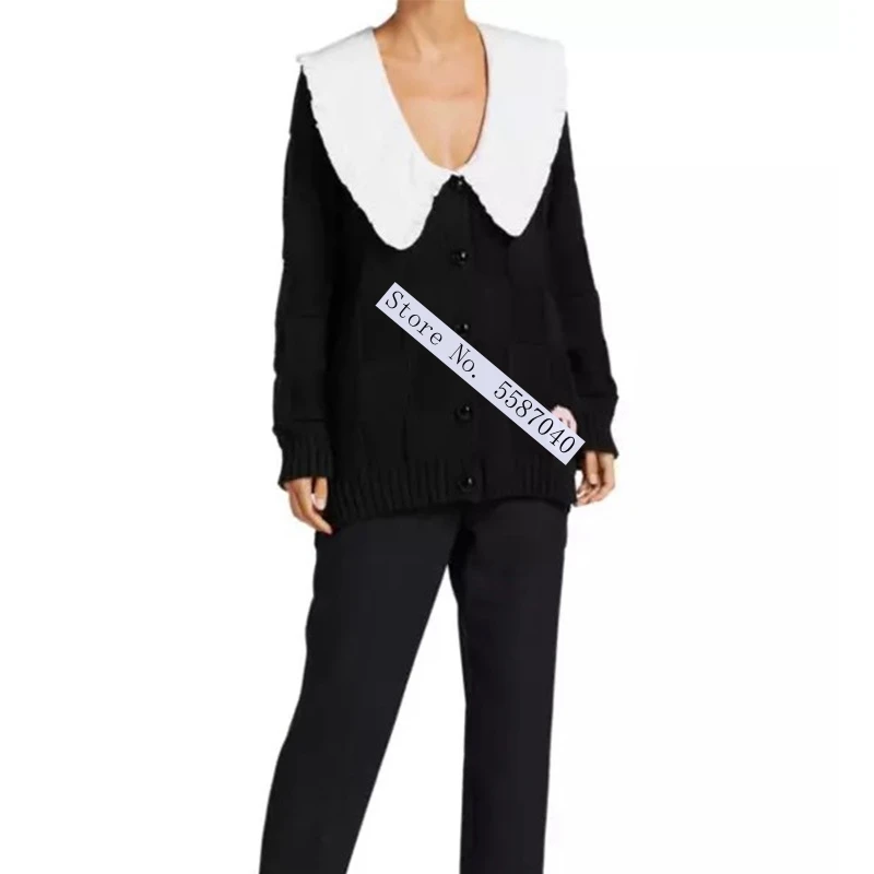 Новинка сезона осень-зима 2020 женский свитер Свободный вязаный кардиган с большим