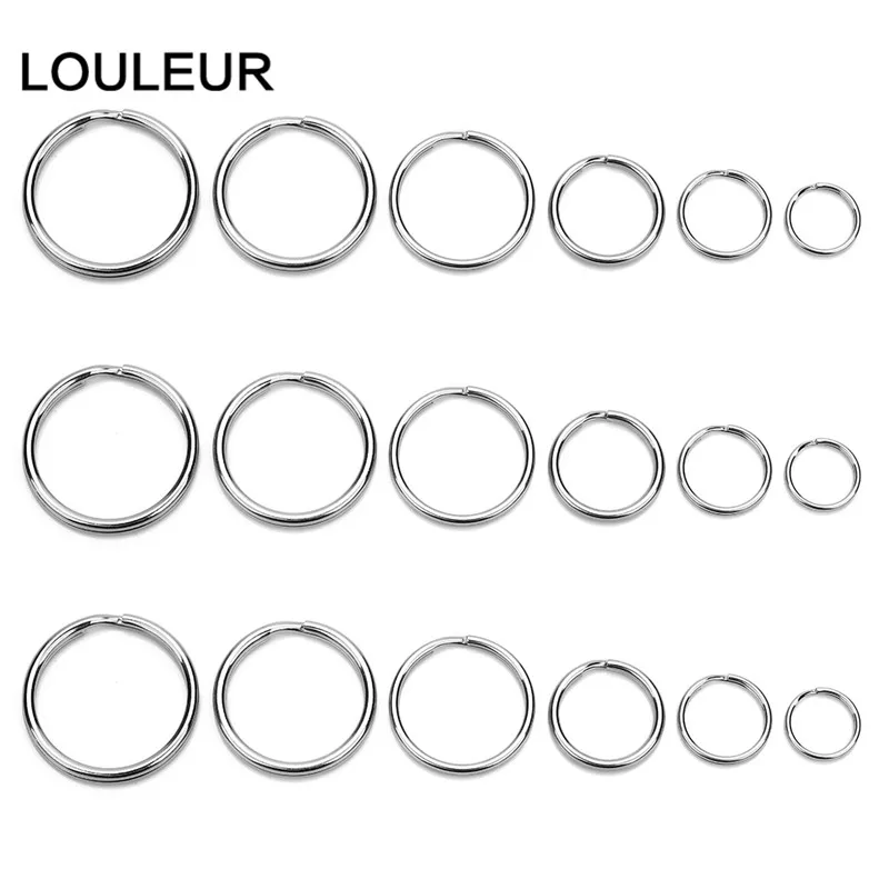 Louleur, 20 шт./партия, нержавеющая сталь, брелок для ключей, плоская линия, брелок для ключей, брелок для ключей, для изготовления ювелирных изделий