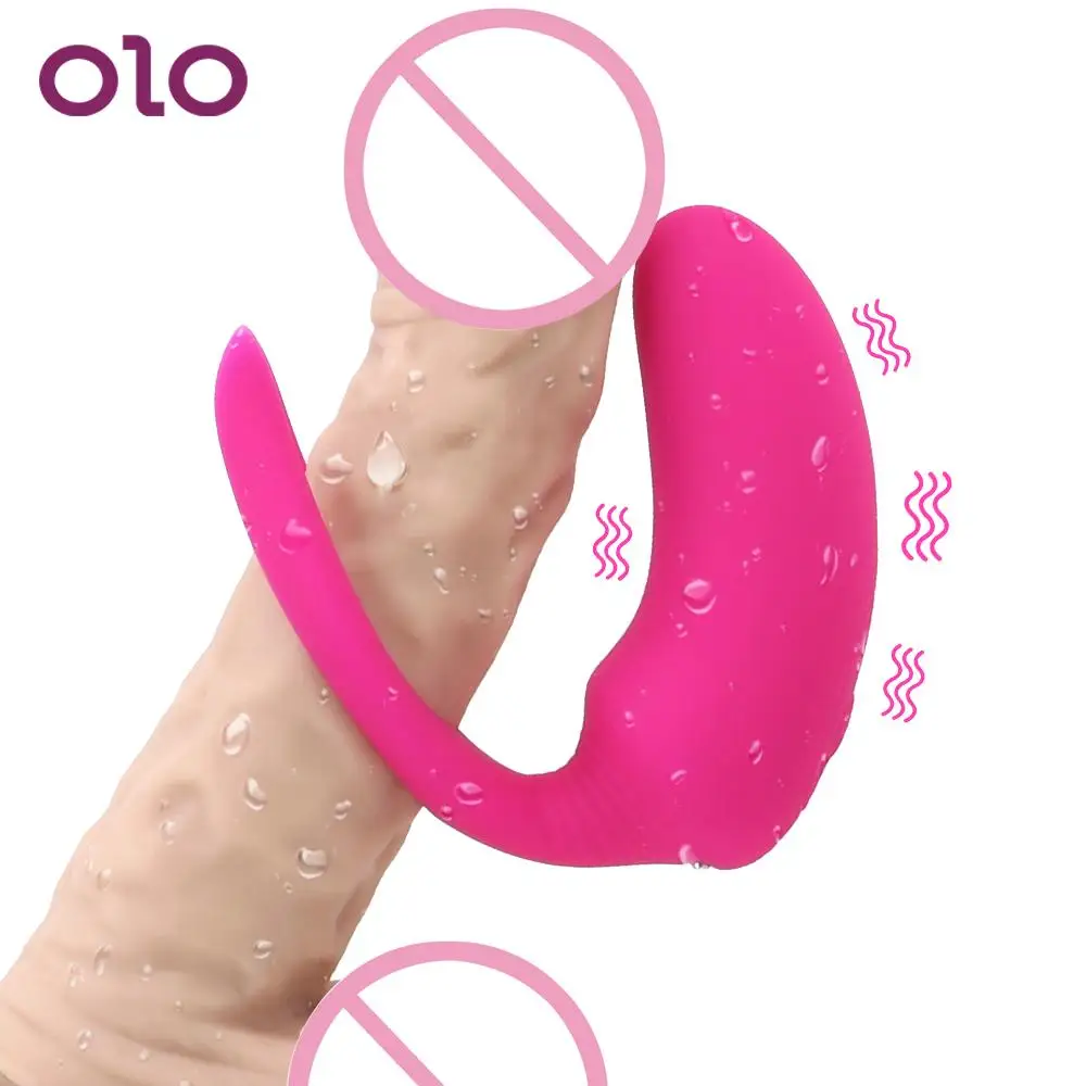 Оло фаллоимитатор вибратор G-spot Стимулятор клитора Вагина Массажер для пениса 9