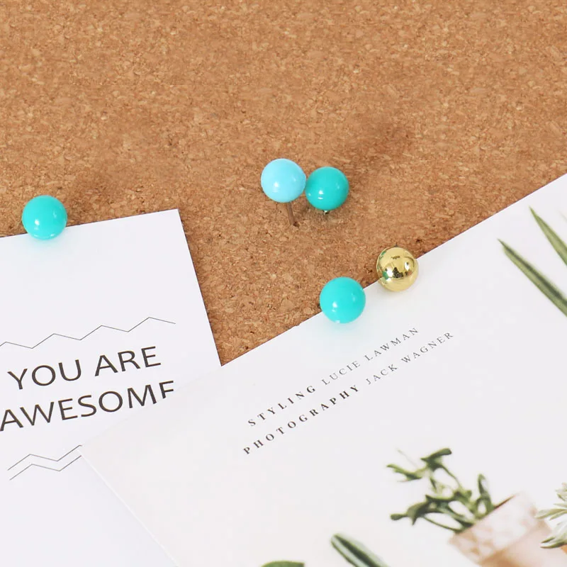 TUTU 120pcs Push Pins Office Decorative Gift Stationery Colored Thumb Tack Message Cork Board Pushpin Thumbtack H0460 | Канцтовары для