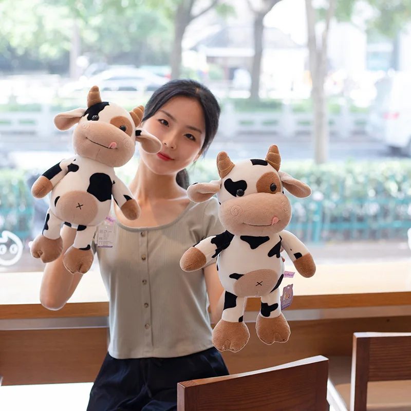 

30cm Cute Plushies Kawaii Cow Stuffed Animal Toys Plush Soft Dolls Toy for Baby Kids Girls Plushie Stuff Pillow Birthday Gifts