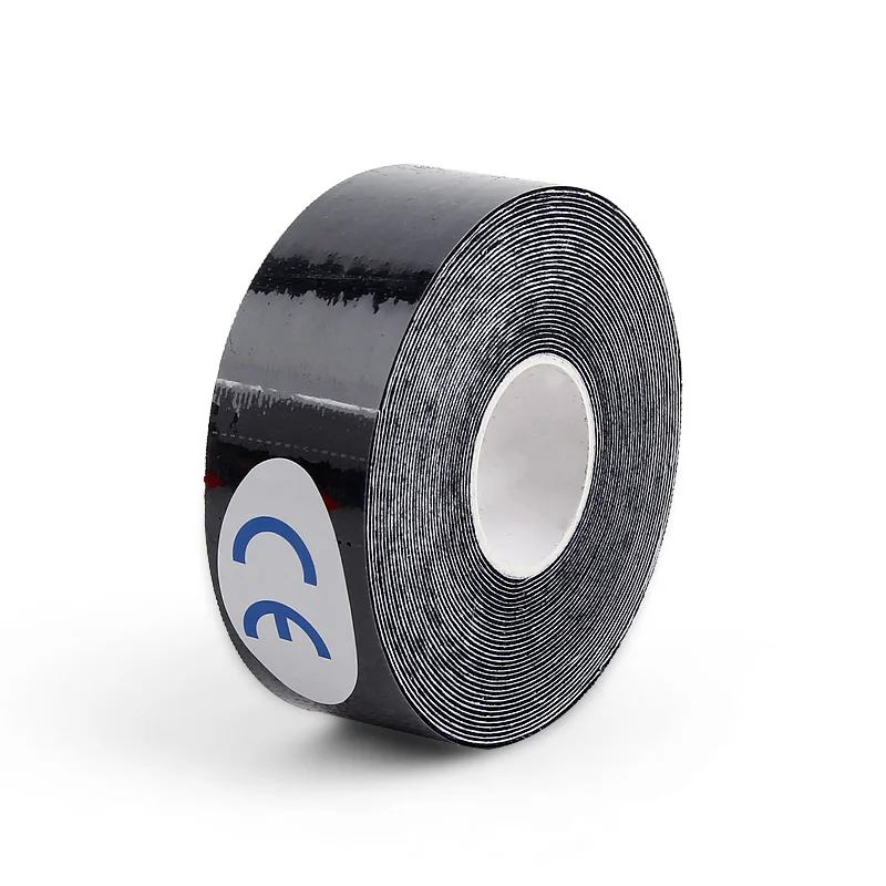 2.5cm black 2 размера фитнес кинезиоложная лента Атлетическая Спорт восстановление обвязка тренажерный зал Теннис Бег колено Защитная муфта для мышц - Цвет: 2.5cm black