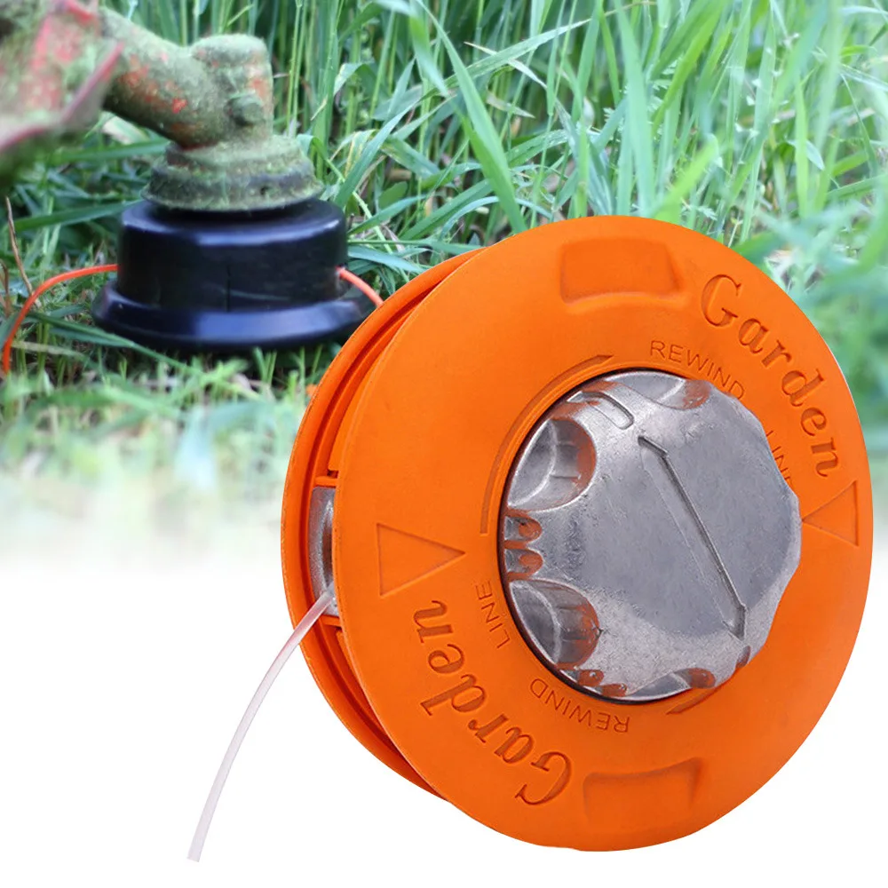 

Universal M10 Aluminum Nylon Brush Mower Bump Spool Grass Trimmer 2 Lines Cutter Head Thread Line String Saw Grass Brush Mower