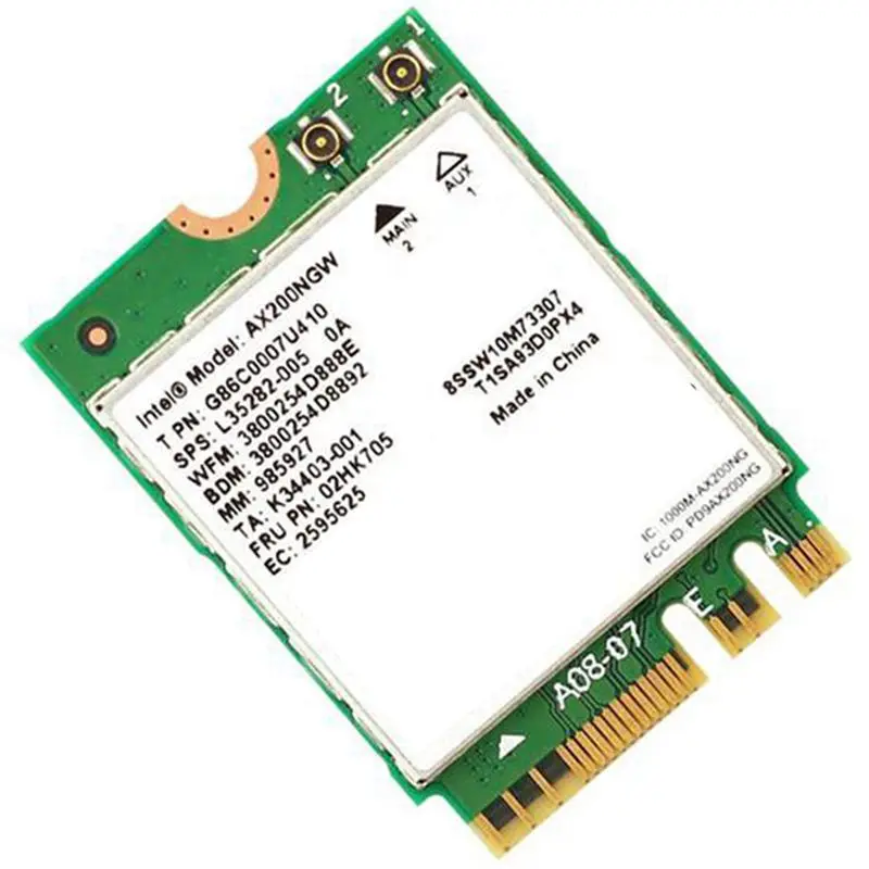 1 шт. M.2 Ngff к Mini Pci E (Pcie + Usb) адаптер и 2400 Мбит/с двухдиапазонный Wifi 6 беспроводной для