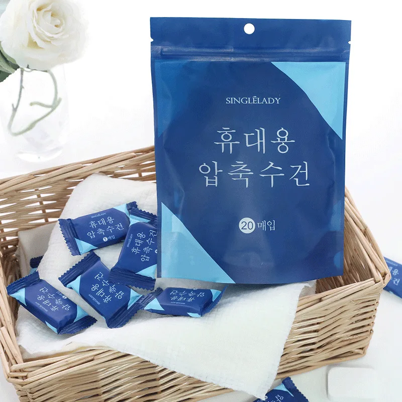 Одноразовое Хлопковое полотенце для путешествий 20 шт./компл.|Полотенца лица| |