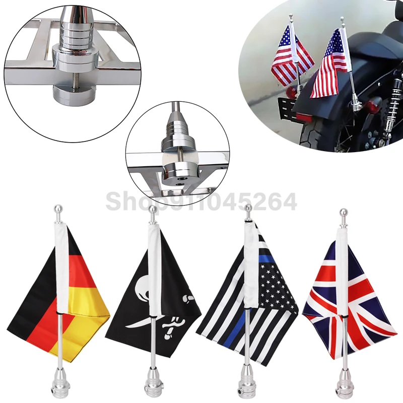 Хромированный мотоциклетный задний боковой кронштейн багажная стойка